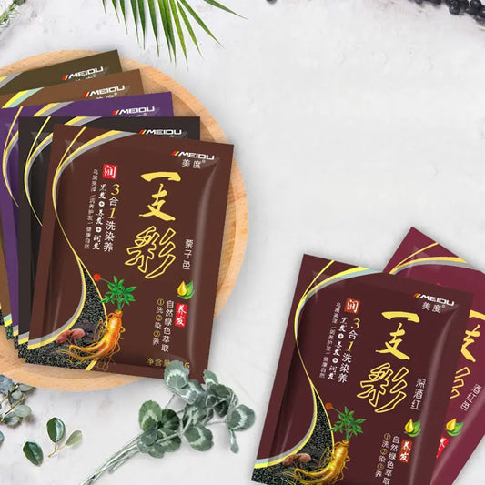 Herbal Plant Hair Dye Shampoo